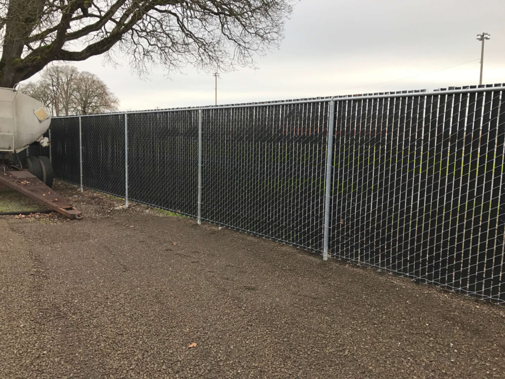 A  chain link fence installation by F&W fence company - chain link fence contractors